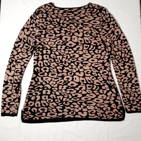 🧑🎄10/10🧑🎄Nina leonard printed sweater size large - Picture 5 of 11